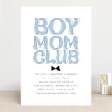 "Boy Mom" - Baby Shower Invitations in Sky by Angela Garrick - Front