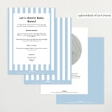 "Boy Mom" - Baby Shower Invitations in Sky by Angela Garrick - Back of Card Options