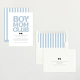"Boy Mom" - Baby Shower Invitations in Sky by Angela Garrick - Assembled