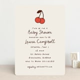 "Cherry on Top" - Baby Shower Invitations in Sundae by Megan Davis - Front