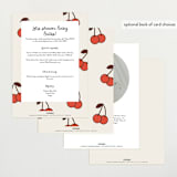 "Cherry on Top" - Baby Shower Invitations in Sundae by Megan Davis - Back of Card Options