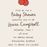"Cherry on Top" - Baby Shower Invitations in Sundae by Megan Davis - Detail