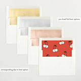 "Cherry on Top" - Baby Shower Invitations in Sundae by Megan Davis - Envelope Liner Options