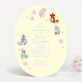 "Butterfly Florals" - Baby Shower Invitations in Daffodil by Baumbirdy - Front
