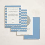 "Augusta" - Baby Shower Invitations in Melon by Megan Davis - Back of Card Options