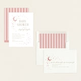 "Stardust" - Baby Shower Invitations in Petal by Melanie Kosuge - Assembled