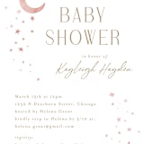 "Stardust" - Baby Shower Invitations in Petal by Melanie Kosuge - Detail
