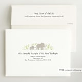 "Savannah animals" - Baby Shower Invitations in Sage by Jennifer Wick - FREE Recipient Addressing