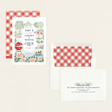 "Backyard Bbq" - Baby Shower Invitations in Ketchup by Paper Sun Studio - Assembled