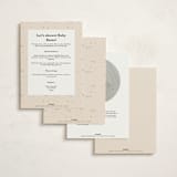 "Little Wild One" - Baby Shower Invitations in Sand by Hannah Williams - Back of Card Options