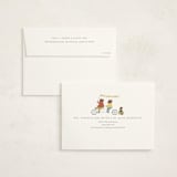 "Baby Makes Three" - Baby Shower Invitations in Cream by Kiersten Garner - FREE Recipient Addressing