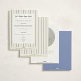 "Bloomy Baby" - Baby Shower Invitations in Cobalt by Ana Sharpe - Back of Card Options
