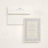 "Bloomy Baby" - Baby Shower Invitations in Cobalt by Ana Sharpe - With Envelope