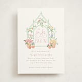 "Petite greenhouse" - Baby Shower Invitations in Strawberry by Jennifer Wick - Front