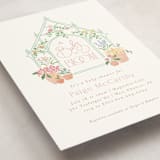 "Petite greenhouse" - Baby Shower Invitations in Strawberry by Jennifer Wick - Detail
