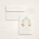 "Petite greenhouse" - Baby Shower Invitations in Strawberry by Jennifer Wick - With Envelope