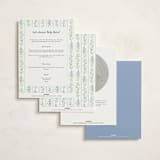 "Dorothy" - Baby Shower Invitations in Cornflower by Erin L. Wilson - Back of Card Options