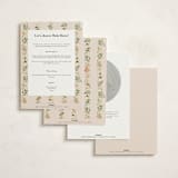 "Forest Baby Shower" - Baby Shower Invitations in Sand by frau brandt - Back of Card Options