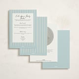"House of Love" - Baby Shower Invitations in Sky by Ana de Sousa - Back of Card Options