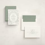 "The Adventure Begins" - Baby Shower Invitations in Sage by Kiersten Garner - Assembled