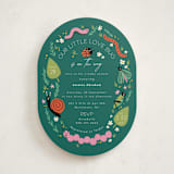 "Little Bug" - Baby Shower Invitations in Garden by Hudson meet Rose - Front