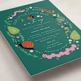 "Little Bug" - Baby Shower Invitations in Garden by Hudson meet Rose - Detail