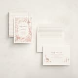"Creatures" - Baby Shower Invitations in Sherbet by Pixel and Hank - Assembled