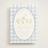 "Vintage goose" - Baby Shower Invitations in Sky by Creo Study - Front