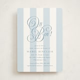 "Oh Boy!" - Baby Shower Invitations in Bluebonnet by Laura Hankins - Front