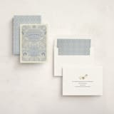 "Pastel Baby  Blooms" - Baby Shower Invitations in Bluebird by Peony Rose Design - Assembled
