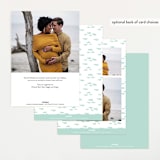 "Under The Sea" - Baby Shower Invitations in Deep Sea by Jennifer Wick - Back of Card Options
