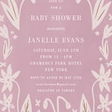 "Friendly Flowers" - Baby Shower Invitations in Blush by Ani Somi - Detail