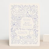 "Love Birds" - Baby Shower Invitations in Porcelain by Rebecca Smith - Front