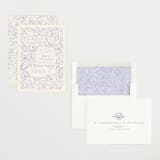 "Love Birds" - Baby Shower Invitations in Porcelain by Rebecca Smith - Assembled