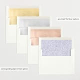 "Love Birds" - Baby Shower Invitations in Porcelain by Rebecca Smith - Envelope Liner Options