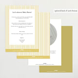 "Briar" - Baby Shower Invitations in Sunshine by Kate Ahn - Back of Card Options