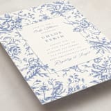 "Dreamy Toile" - Baby Shower Invitations in Blueberry by Teju Reval - Detail