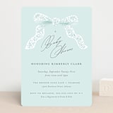 "Dainty" - Baby Shower Invitations in Tiffany Blue by Paper Raven Co. - Front