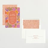 "Vintage Garden" - Baby Shower Invitations in Peach by Simona Camp - Assembled
