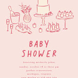 "atherina" - Baby Shower Invitations in Creme by chocomocacino - Detail