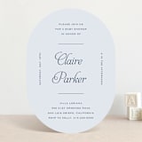 "Modernne" - Baby Shower Invitations in Powder by Carolyn MacLaren - Front