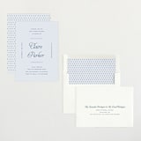 "Modernne" - Baby Shower Invitations in Powder by Carolyn MacLaren - Assembled