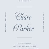 "Modernne" - Baby Shower Invitations in Powder by Carolyn MacLaren - Detail