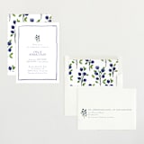 "Blue Bells" - Baby Shower Invitations in Cornflower by Mere Paper - Assembled