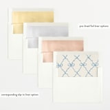 "ribbon bow drawing" - Baby Shower Invitations in Dusty Blue by Cass Loh - Envelope Liner Options