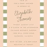 "Boardwalk" - Baby Shower Invitations in Peach by Baumbirdy - Detail