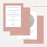 "Neddy" - Baby Shower Invitations in Petal by Carrie ONeal - Back of Card Options