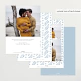 "Foxy Baby Shower" - Baby Shower Invitations in Denim by Hallie Fischer - Back of Card Options