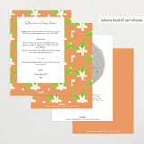 "Little Cutie" - Baby Shower Invitations in Citrus by Itsy Belle Studio - Back of Card Options