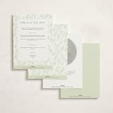 "Lovely jungle" - Baby Shower Invitations in Sage by Sabrin Deirani - Back of Card Options